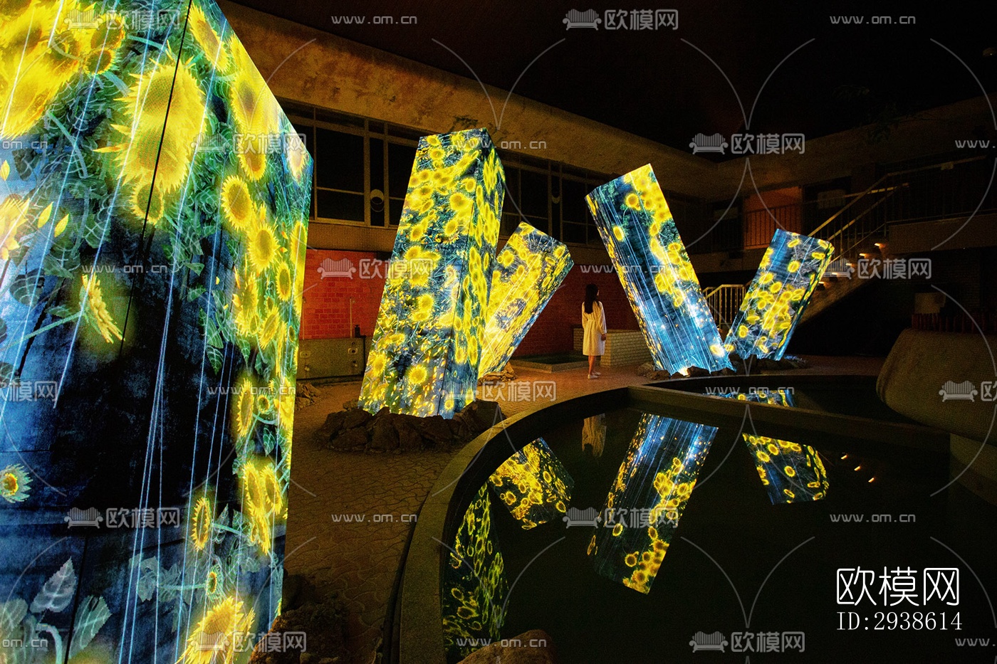 日式展览展厅效果图下载（渲染图15）