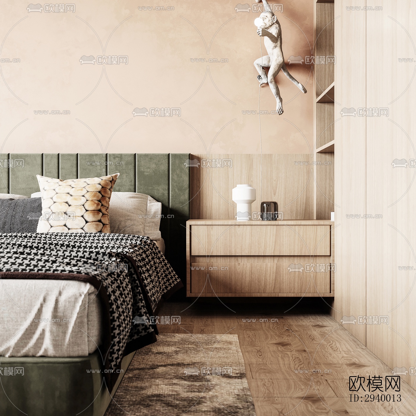 侘寂平层效果图下载（渲染图6）