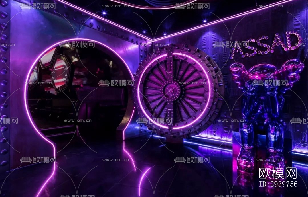 现代酒吧效果图下载（渲染图7）