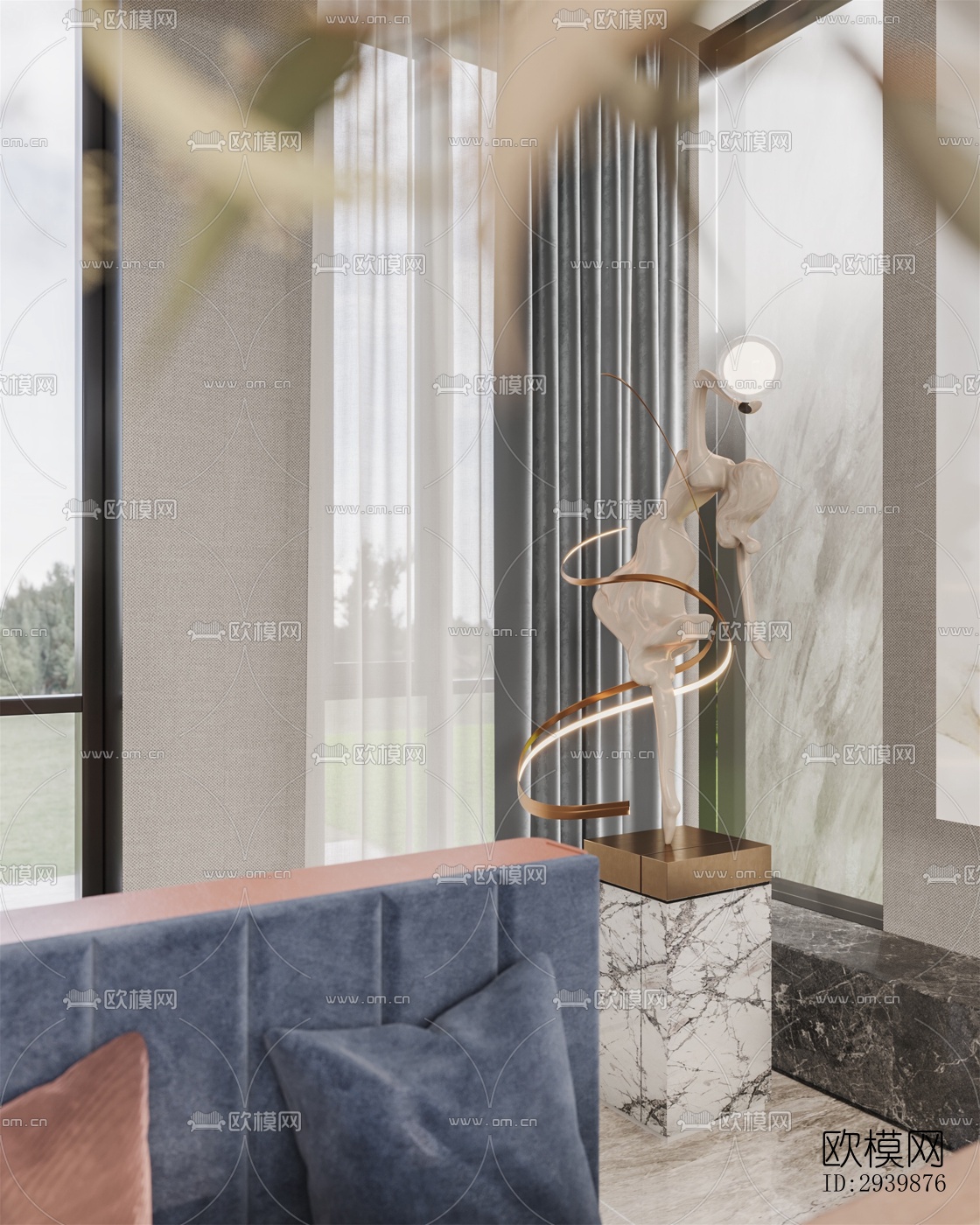 现代别墅效果图下载（渲染图1）