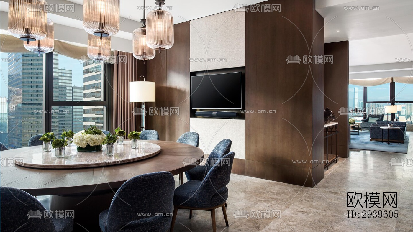 现代酒店民宿效果图下载（渲染图7）