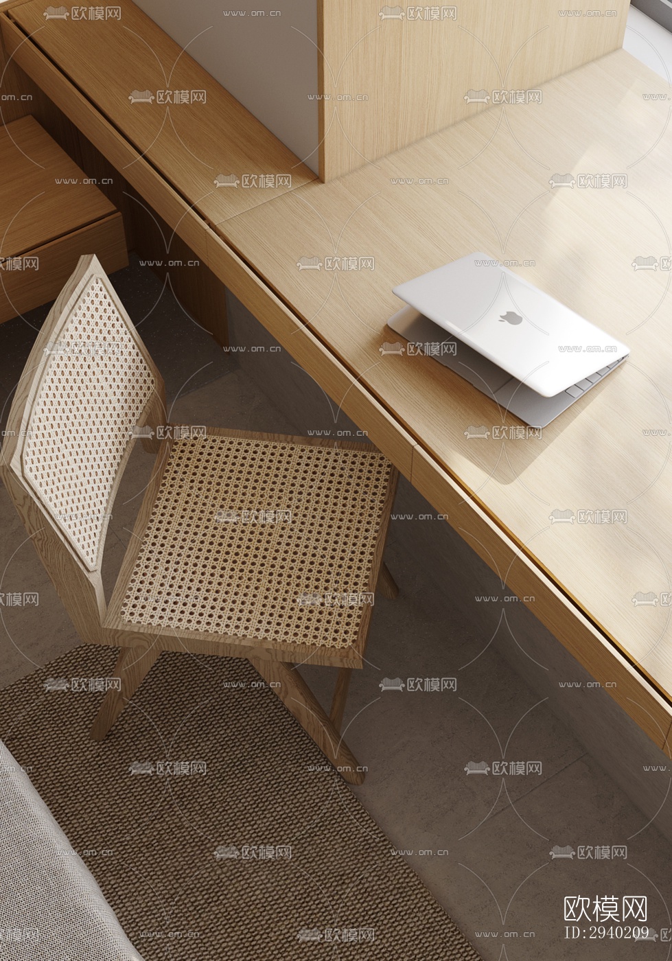 日式平层效果图下载（渲染图4）