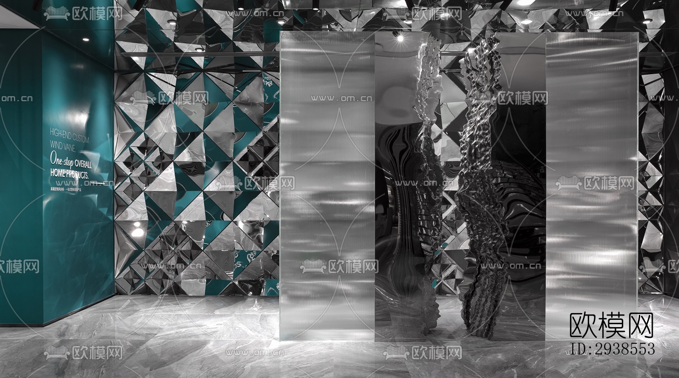 工业风展览展厅效果图下载（渲染图5）