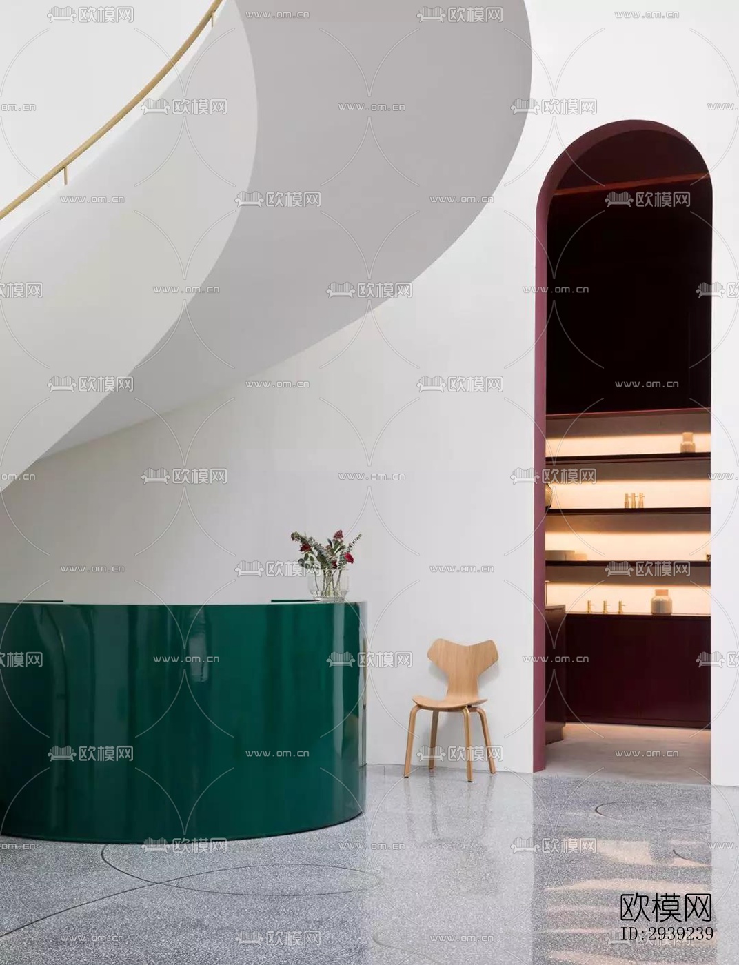 后现代酒店民宿效果图下载（渲染图19）