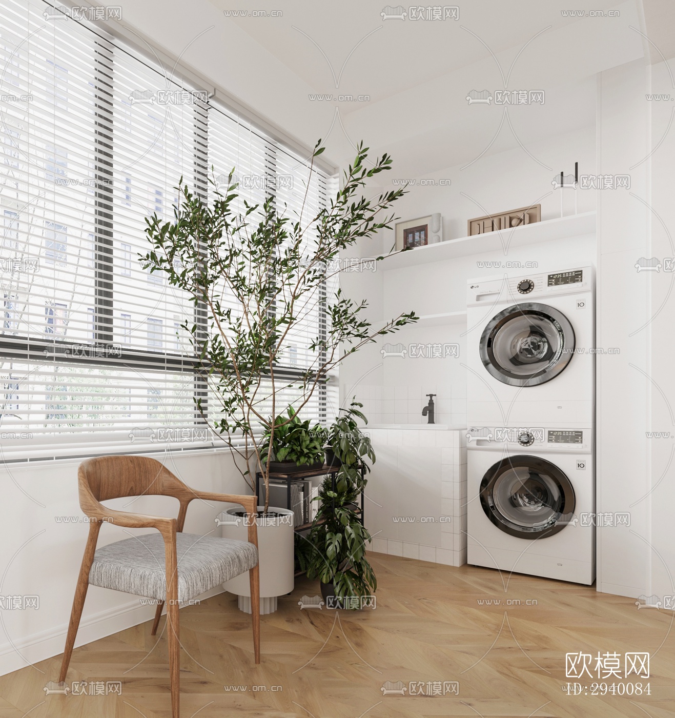 北欧平层效果图下载（渲染图4）