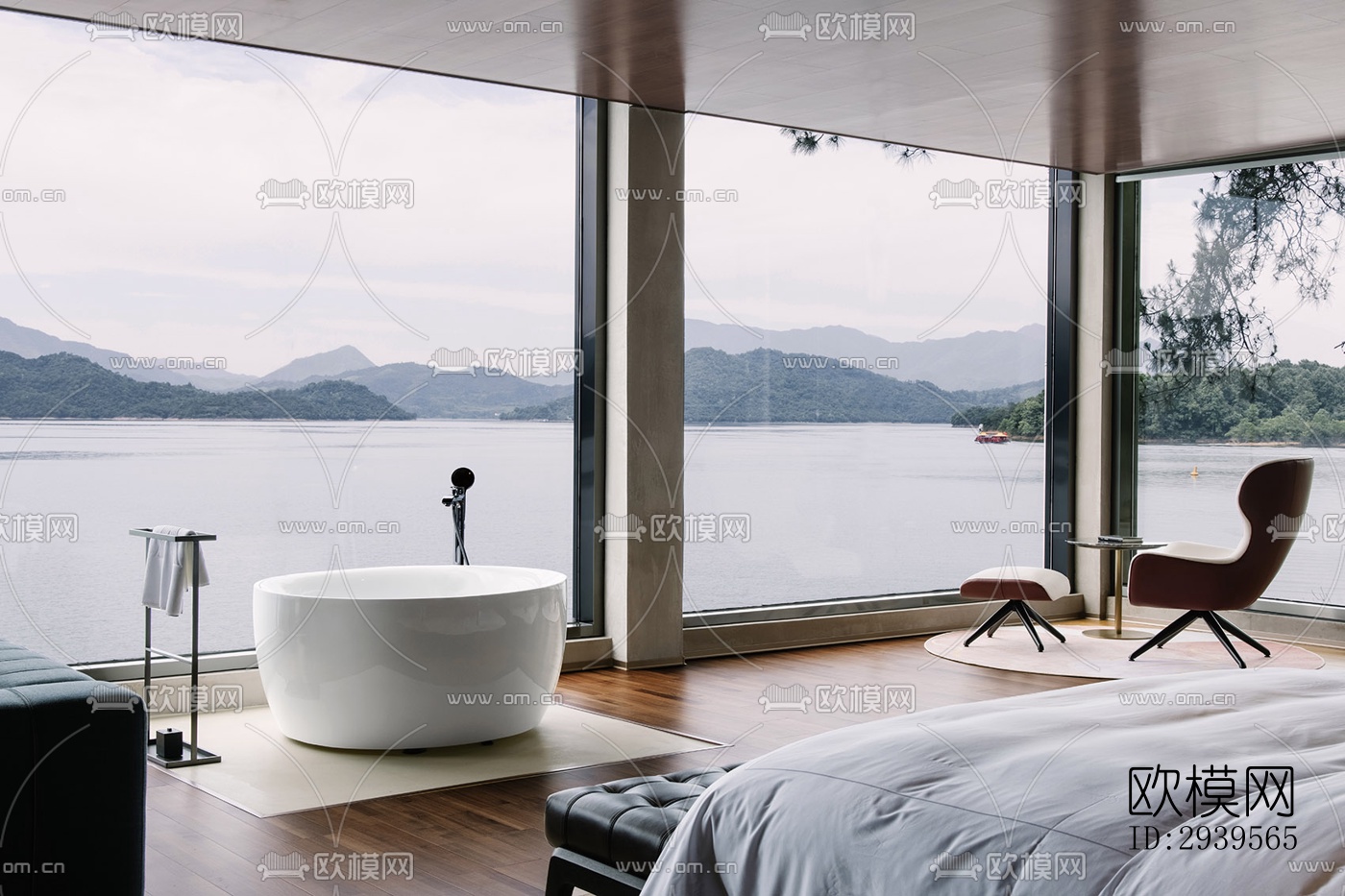 现代酒店民宿效果图下载（渲染图13）