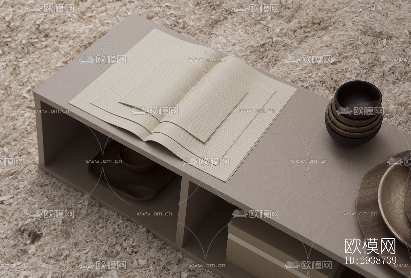 现代展览展厅效果图下载（渲染图6）