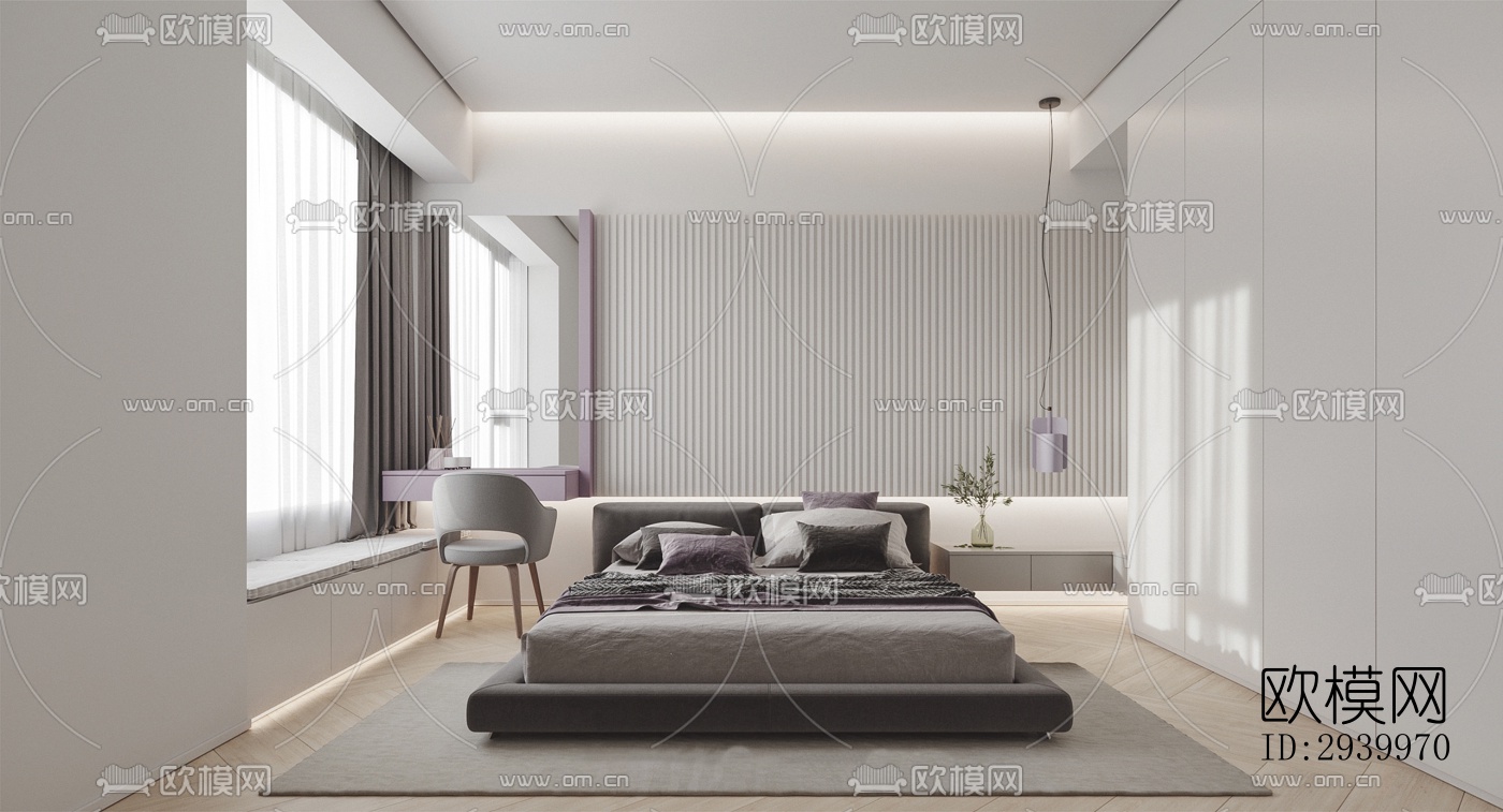 现代复式效果图下载（渲染图10）