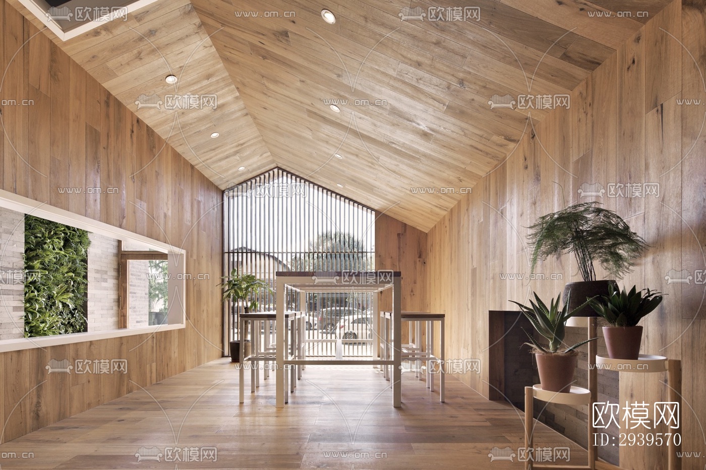 现代酒店民宿效果图下载（渲染图5）