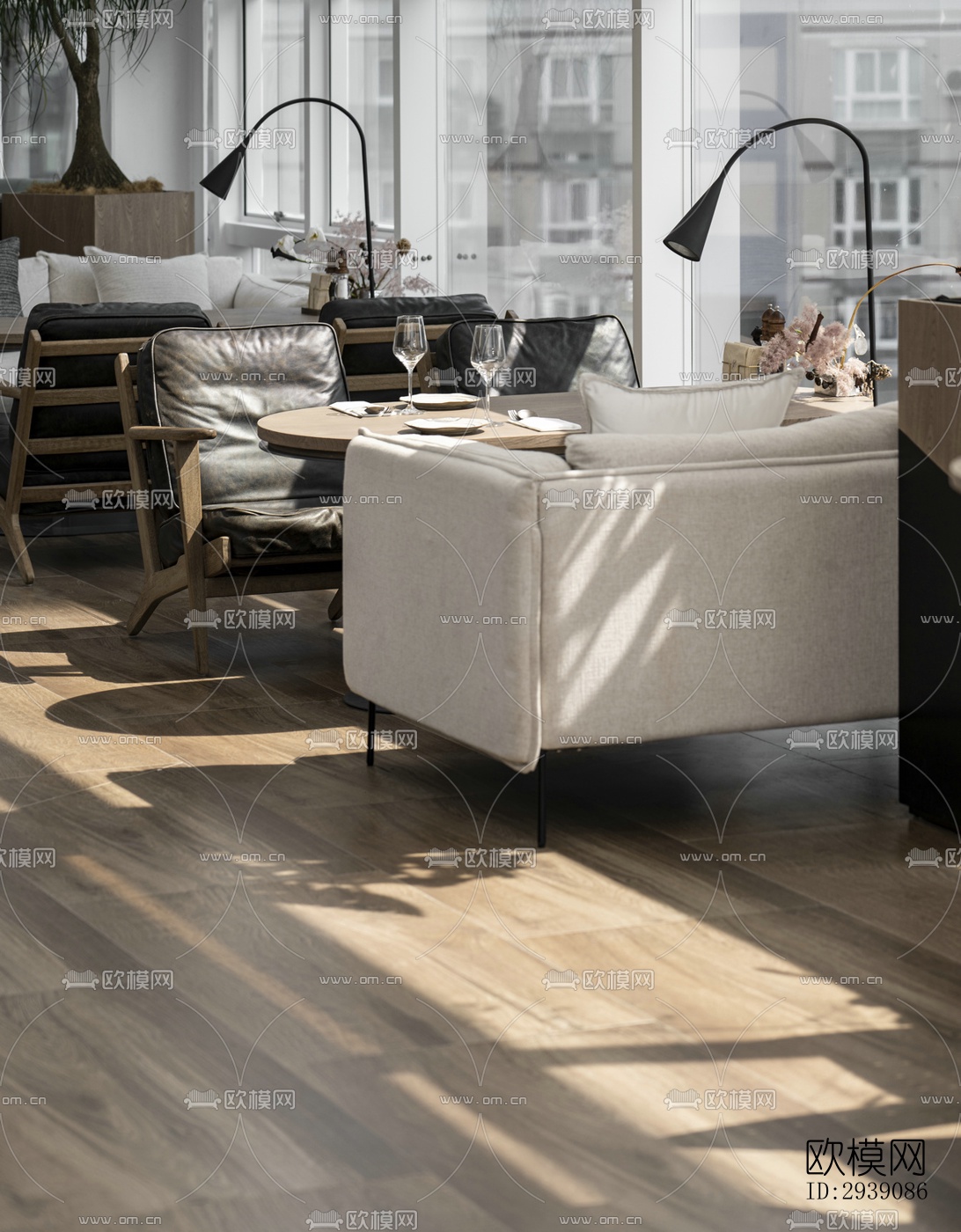 北欧酒店民宿效果图下载（渲染图4）