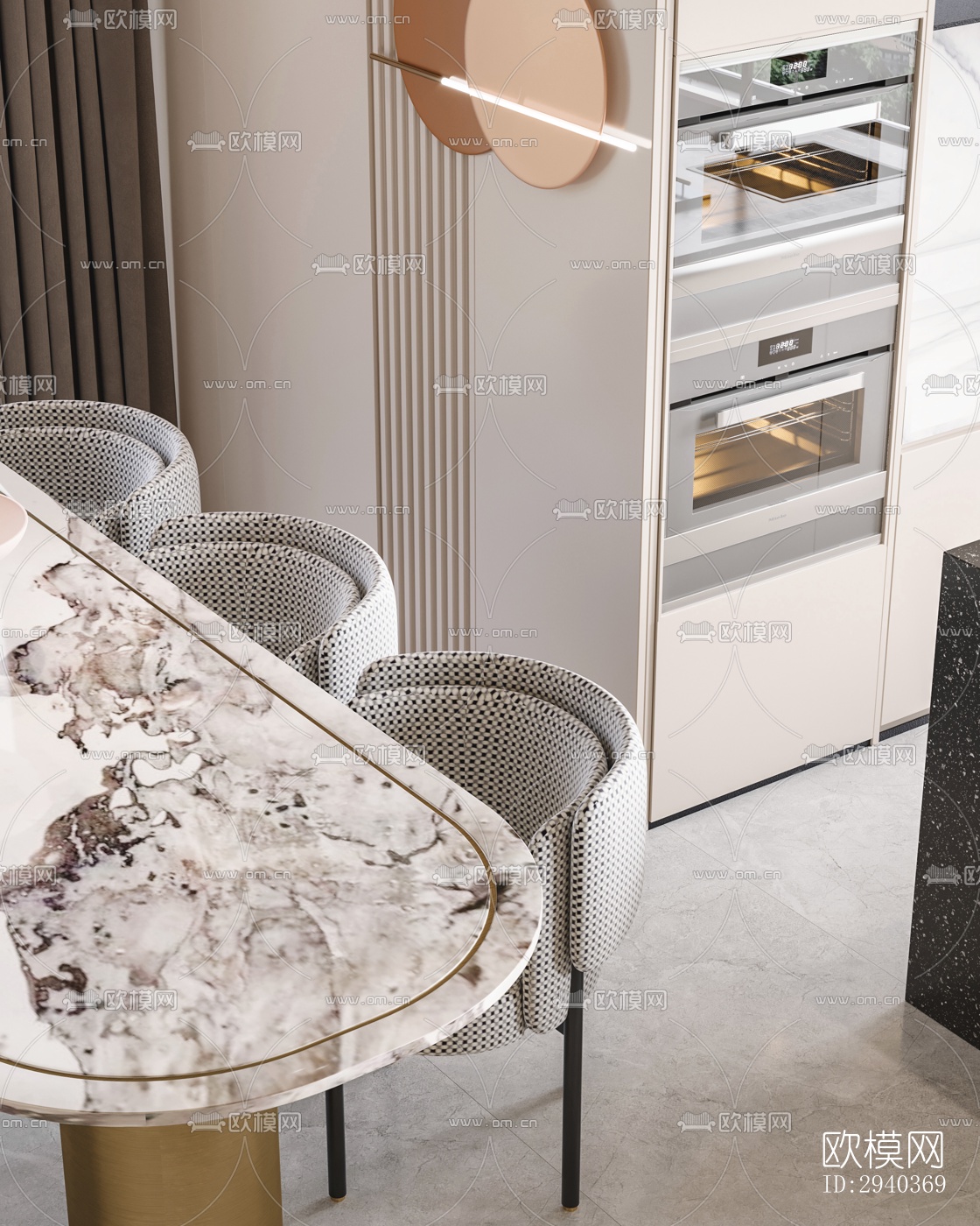 现代平层效果图下载（渲染图12）