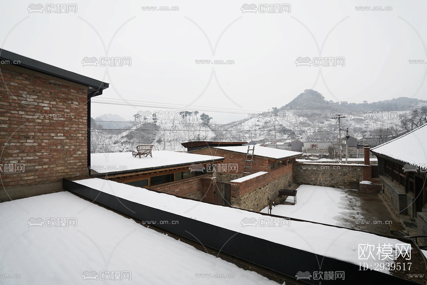 现代酒店民宿效果图下载（渲染图2）