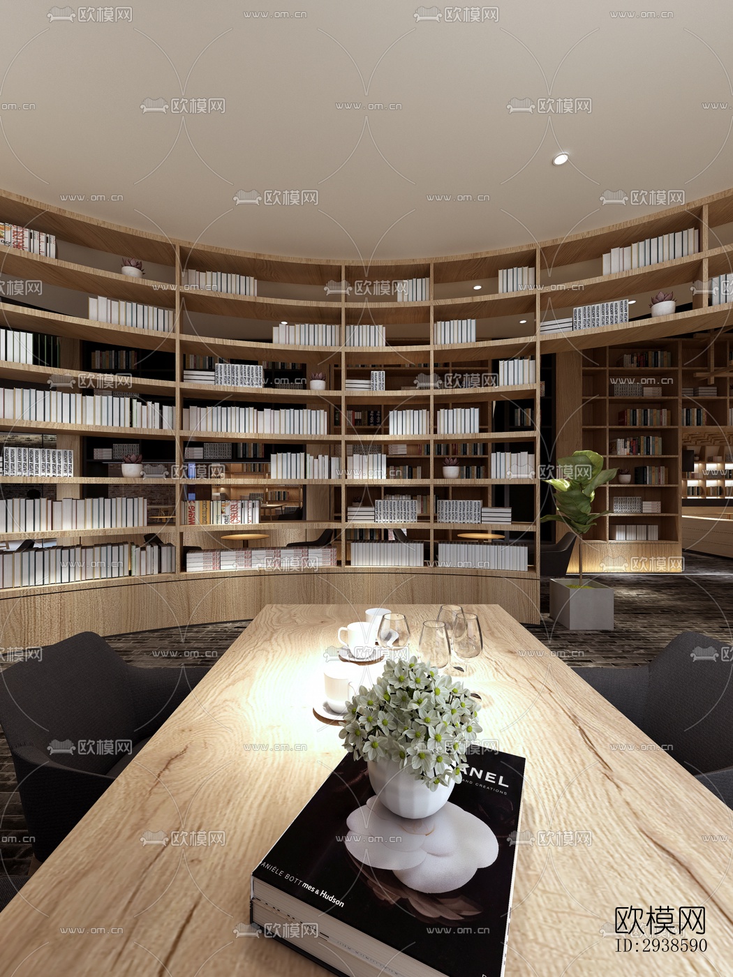 工业风展览展厅效果图下载（渲染图7）