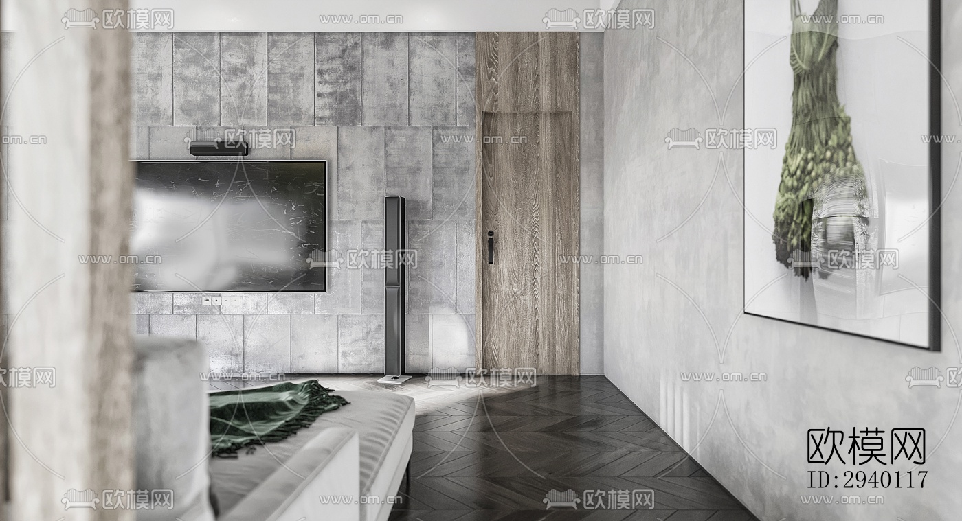 北欧平层效果图下载（渲染图3）