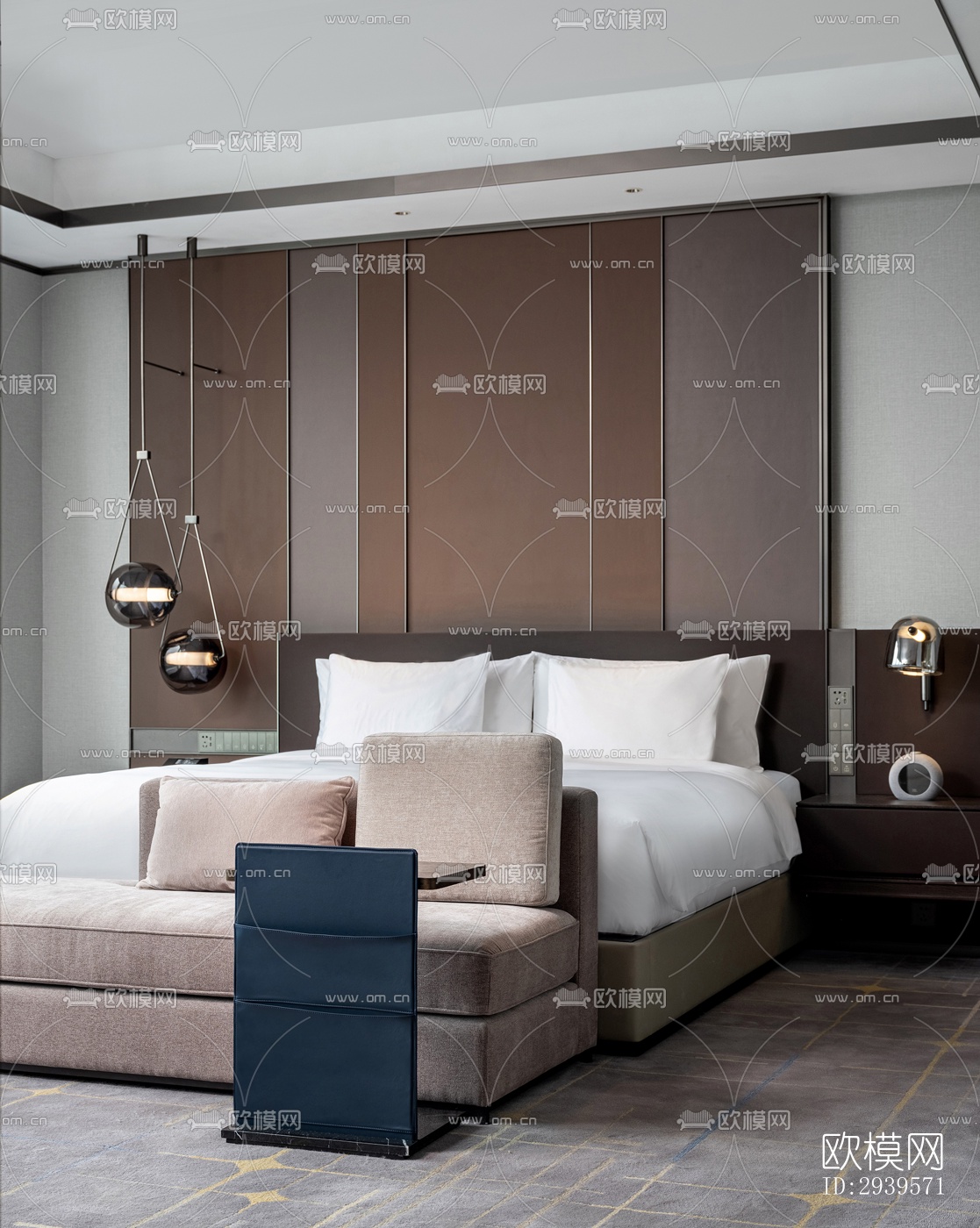 现代酒店民宿效果图下载（渲染图5）