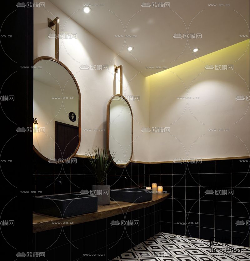 后现代酒店民宿效果图下载（渲染图9）