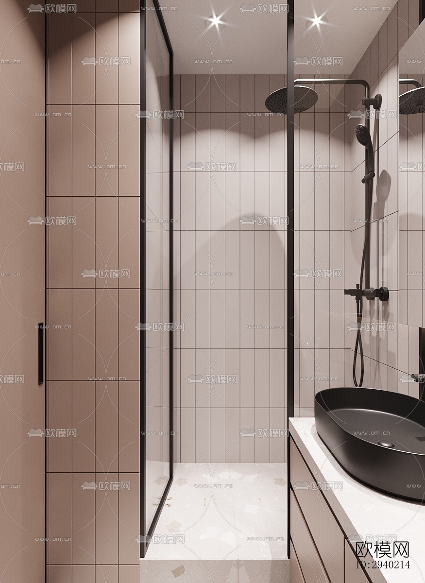 欧式平层效果图下载（渲染图8）