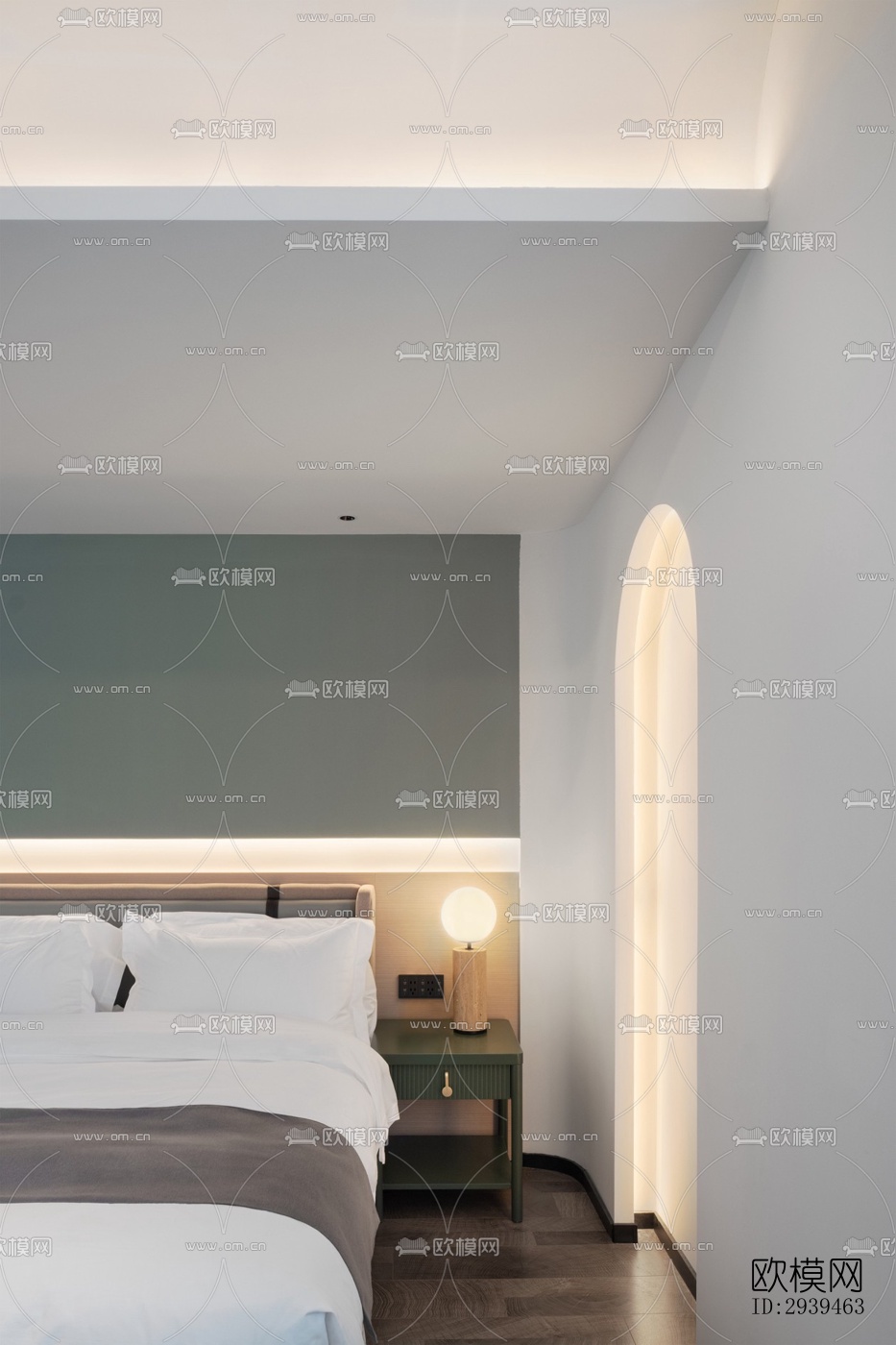 现代酒店民宿效果图下载（渲染图7）