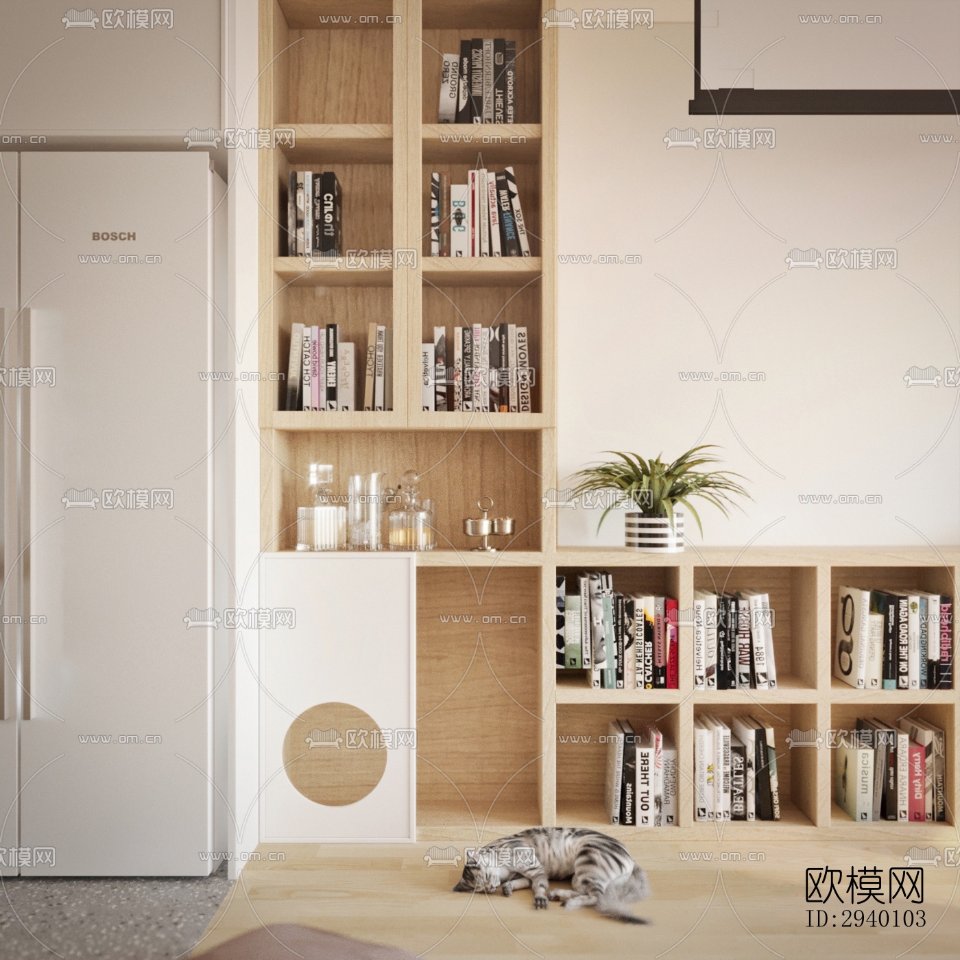 北欧平层效果图下载（渲染图4）