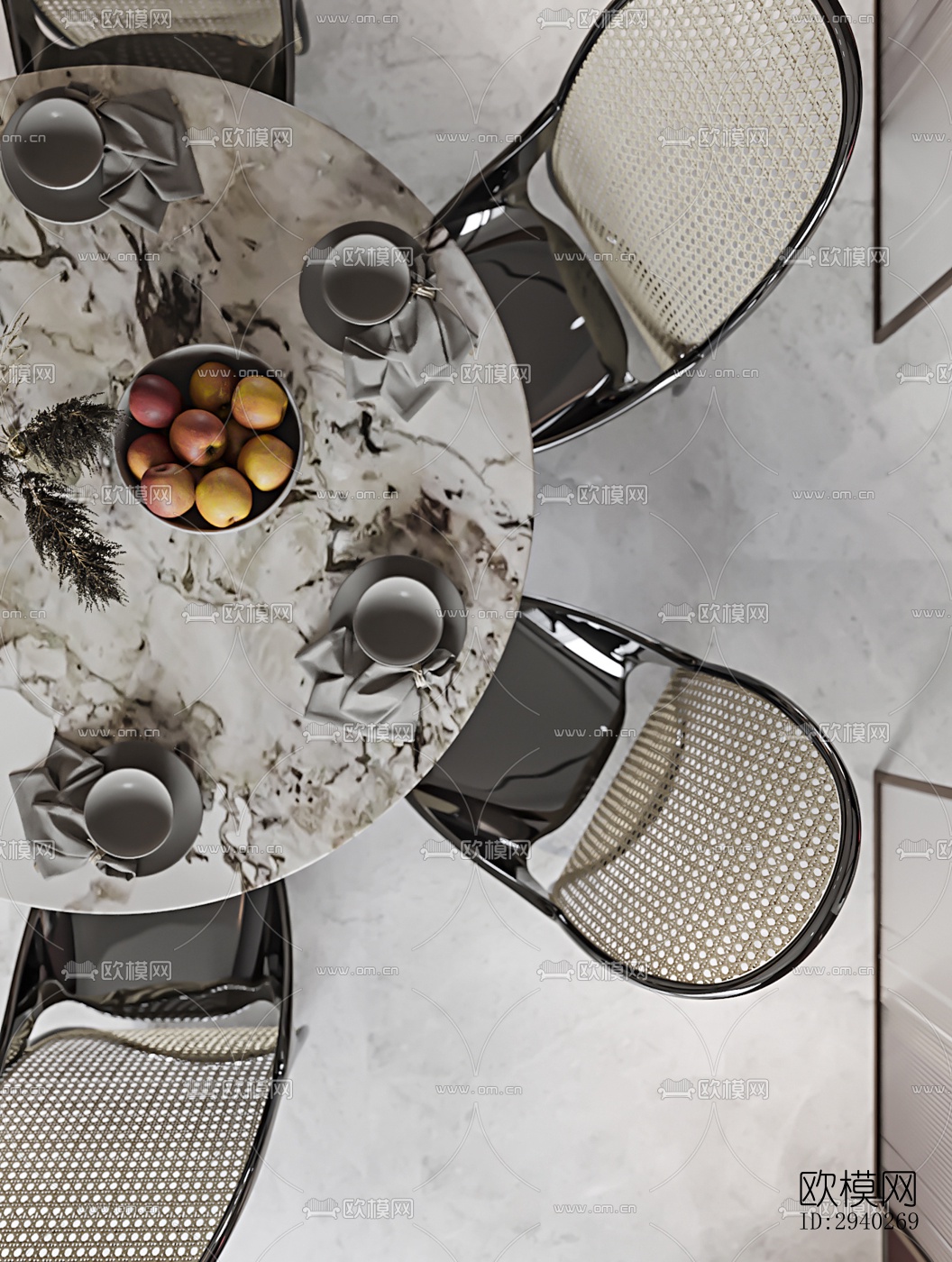 现代平层效果图下载（渲染图8）