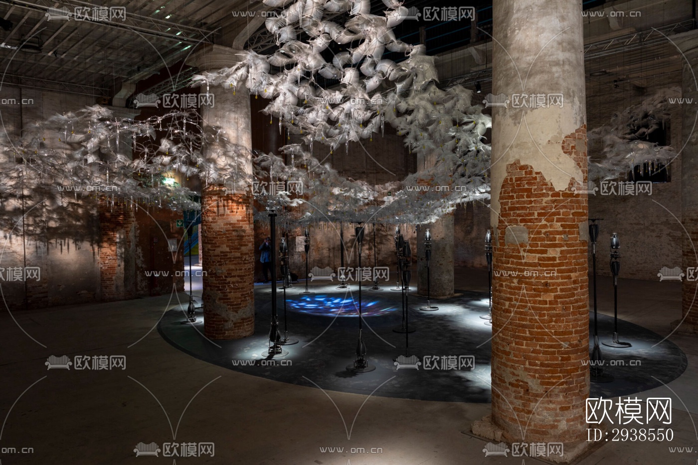 工业风展览展厅效果图下载（渲染图11）