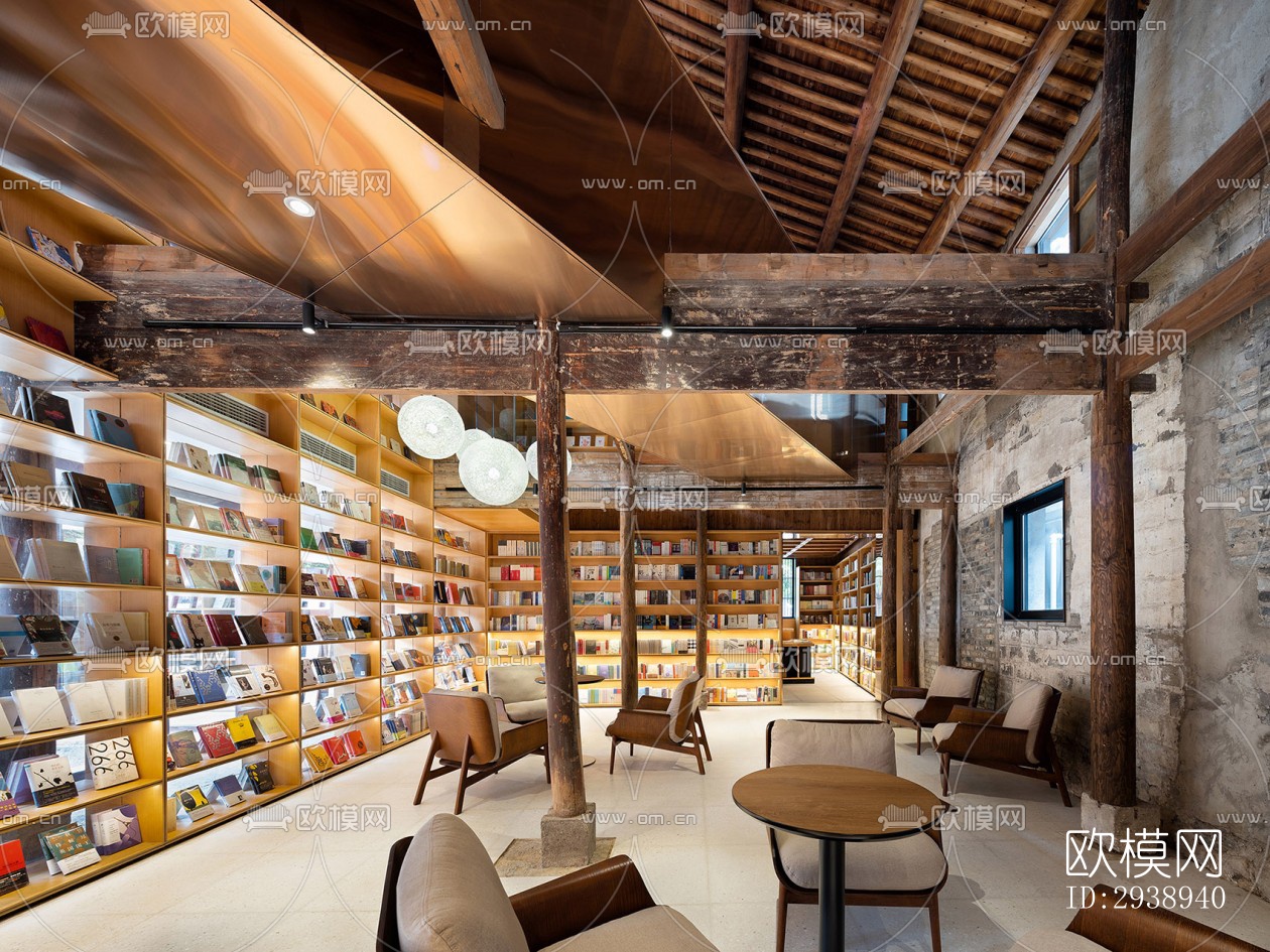 中式酒店民宿效果图下载（渲染图9）