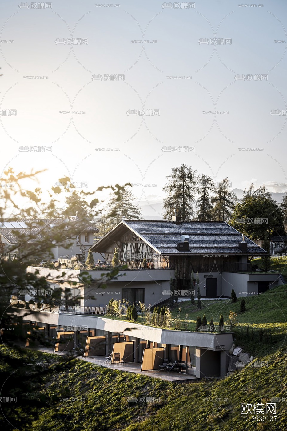 北欧酒店民宿效果图下载（渲染图1）