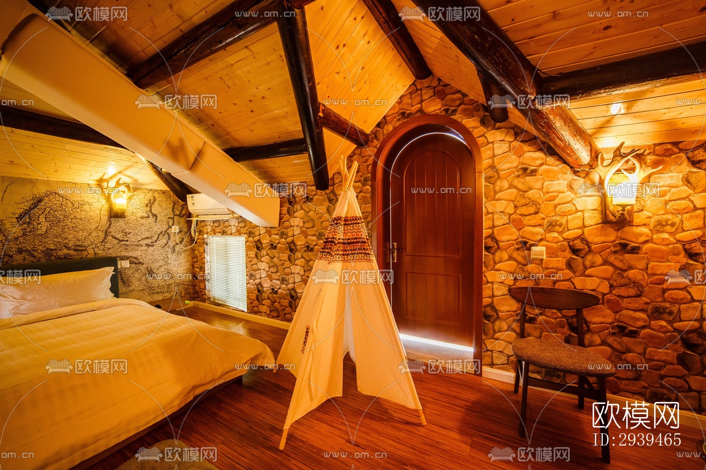 现代酒店民宿效果图下载（渲染图13）