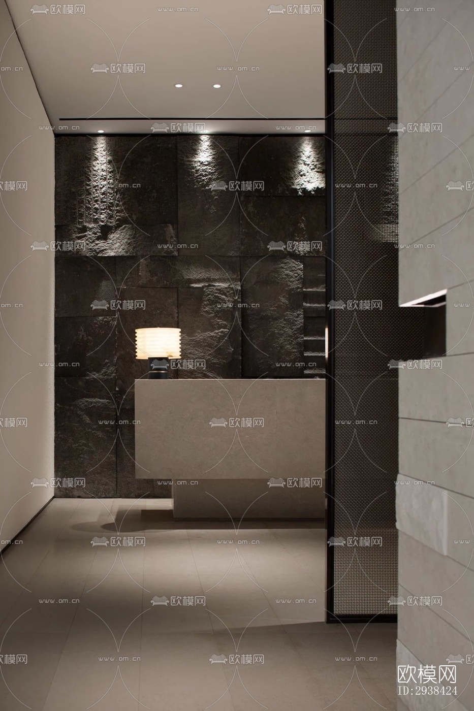 新中式售楼处效果图下载（渲染图11）