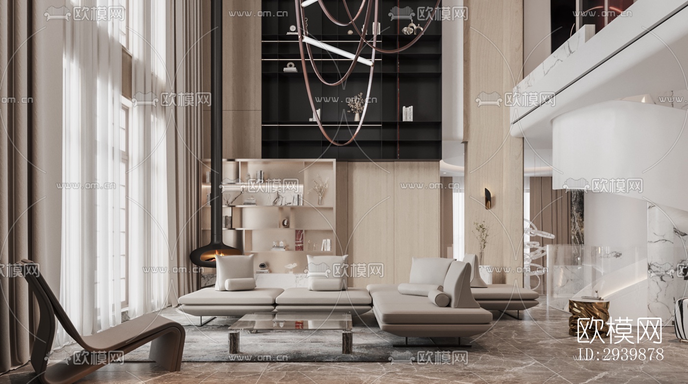 现代别墅效果图下载（渲染图5）