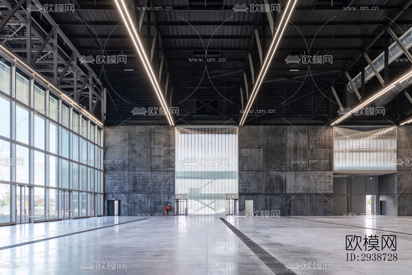 现代展览展厅效果图下载（渲染图19）