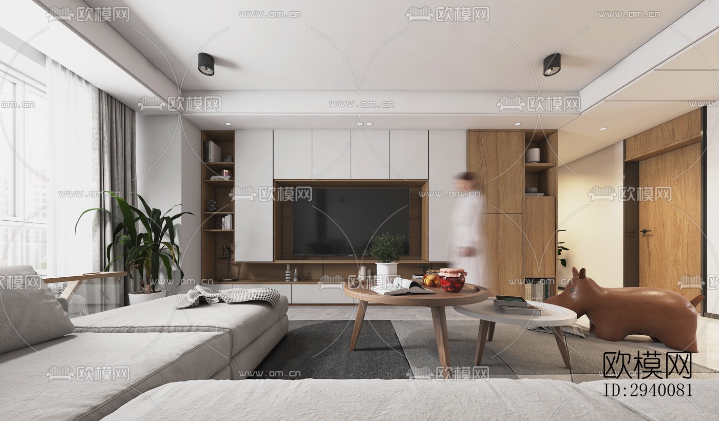 北欧平层效果图下载（渲染图6）