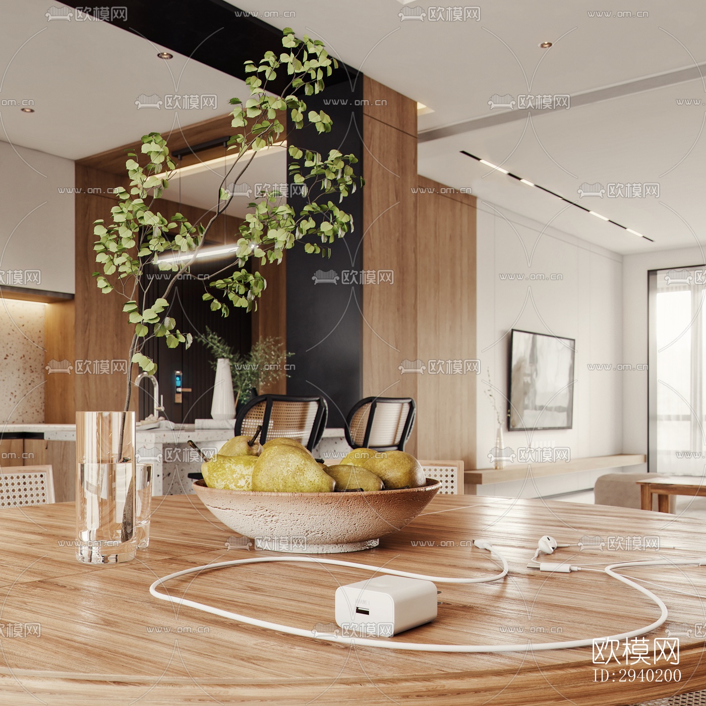 日式平层效果图下载（渲染图5）