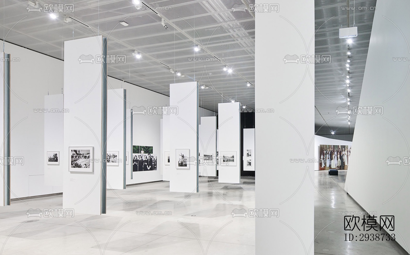 现代展览展厅效果图下载（渲染图11）