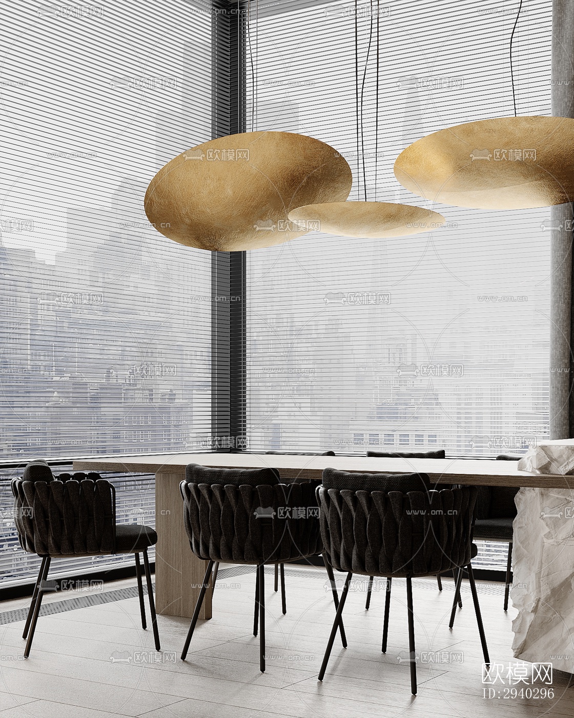 现代平层效果图下载（渲染图8）