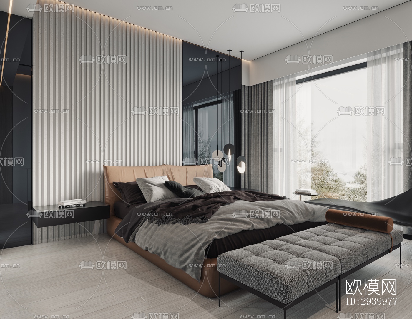 现代复式效果图下载（渲染图13）