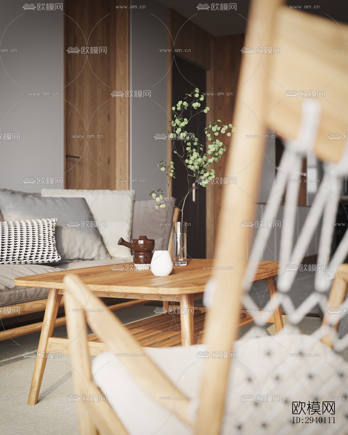 北欧平层效果图下载（渲染图1）