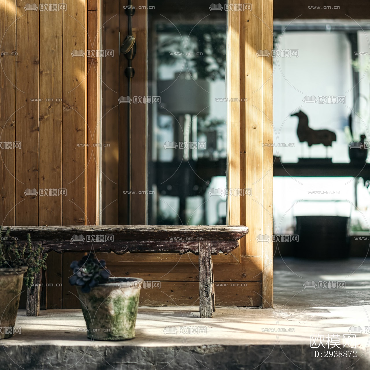 中式酒店民宿效果图下载（渲染图4）