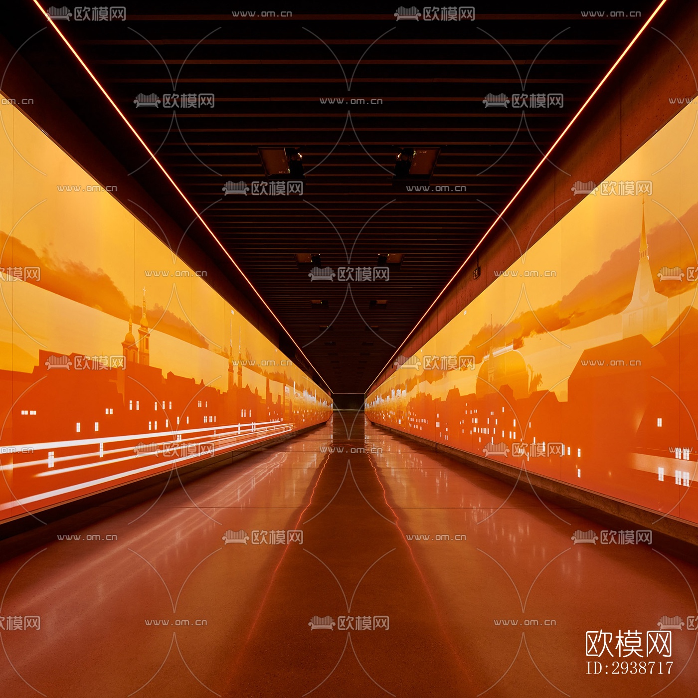 现代展览展厅效果图下载（渲染图8）