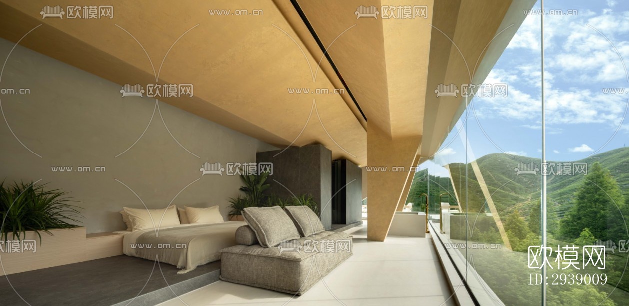 侘寂酒店民宿效果图下载（渲染图11）