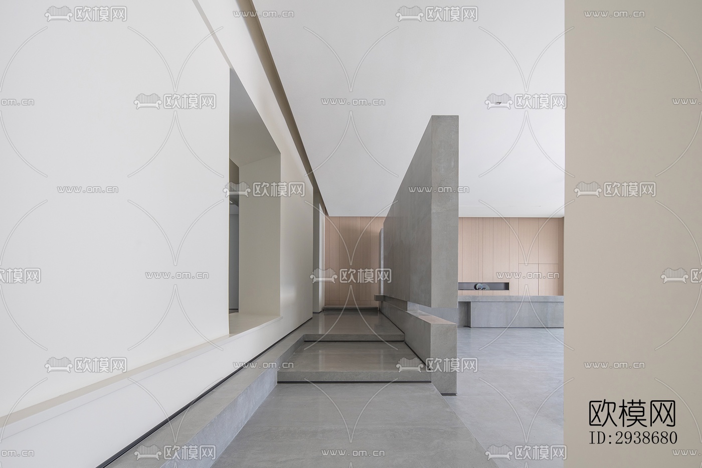 现代展览展厅效果图下载（渲染图2）