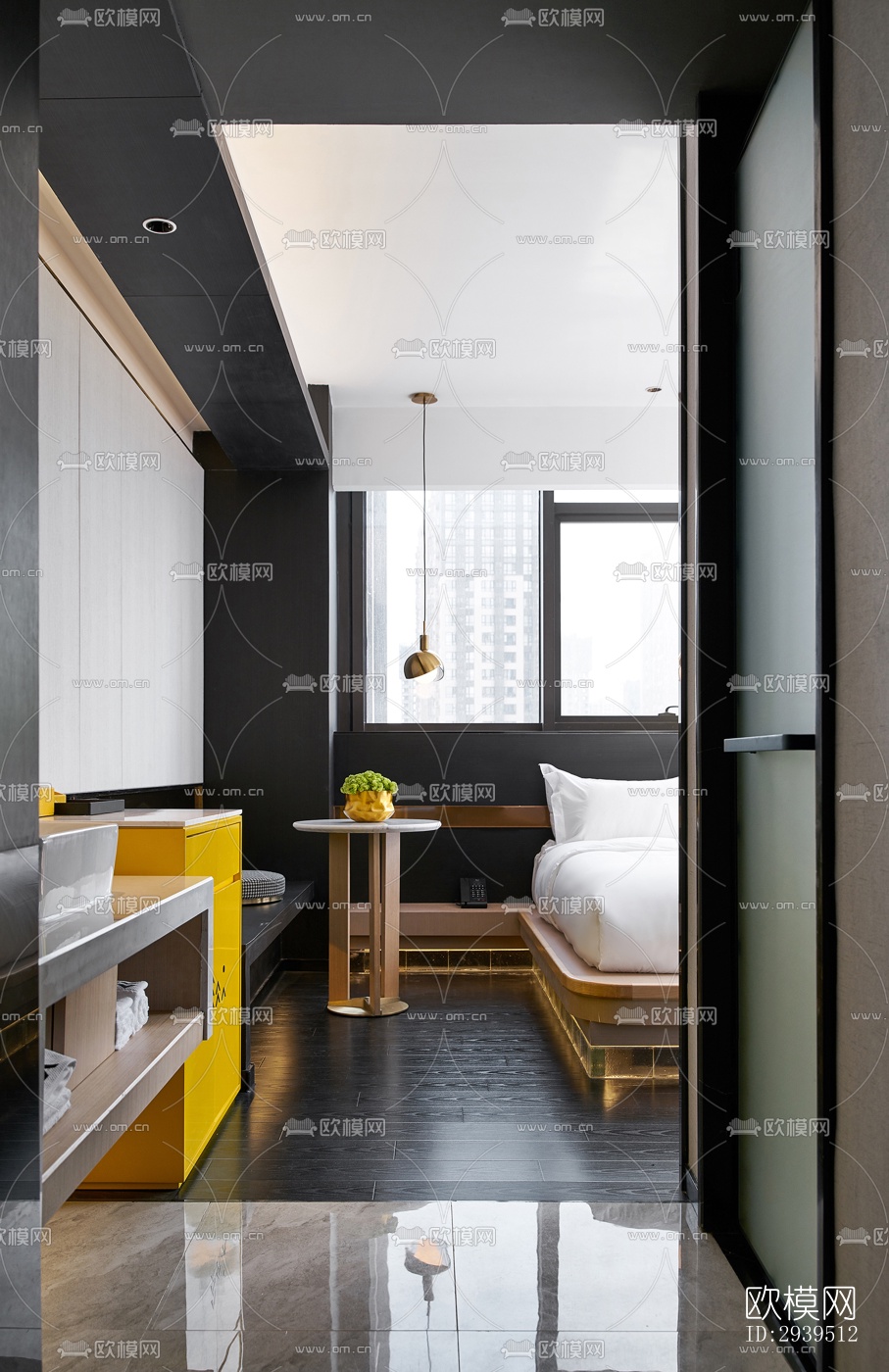 现代酒店民宿效果图下载（渲染图17）