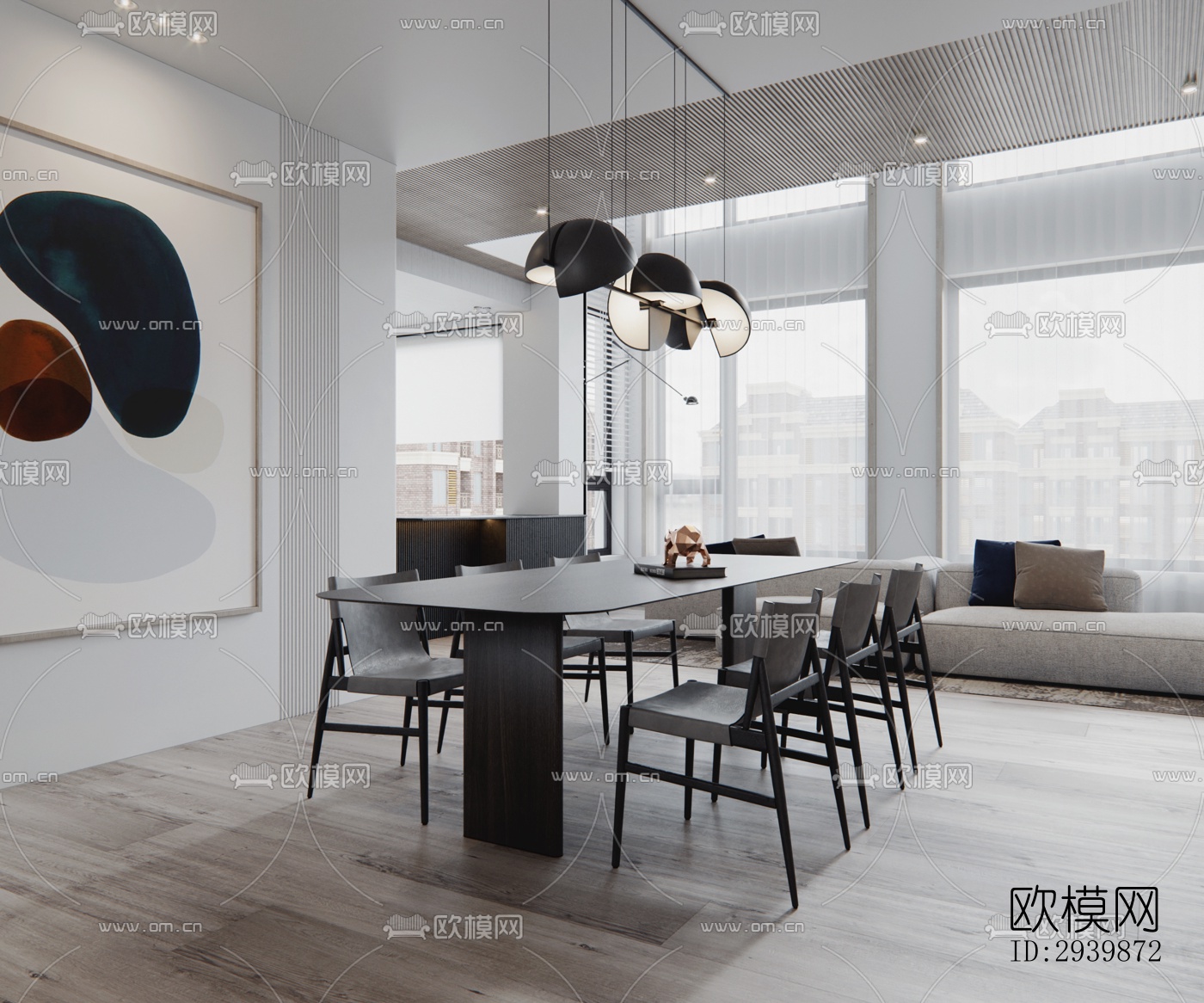 现代别墅效果图下载（渲染图2）