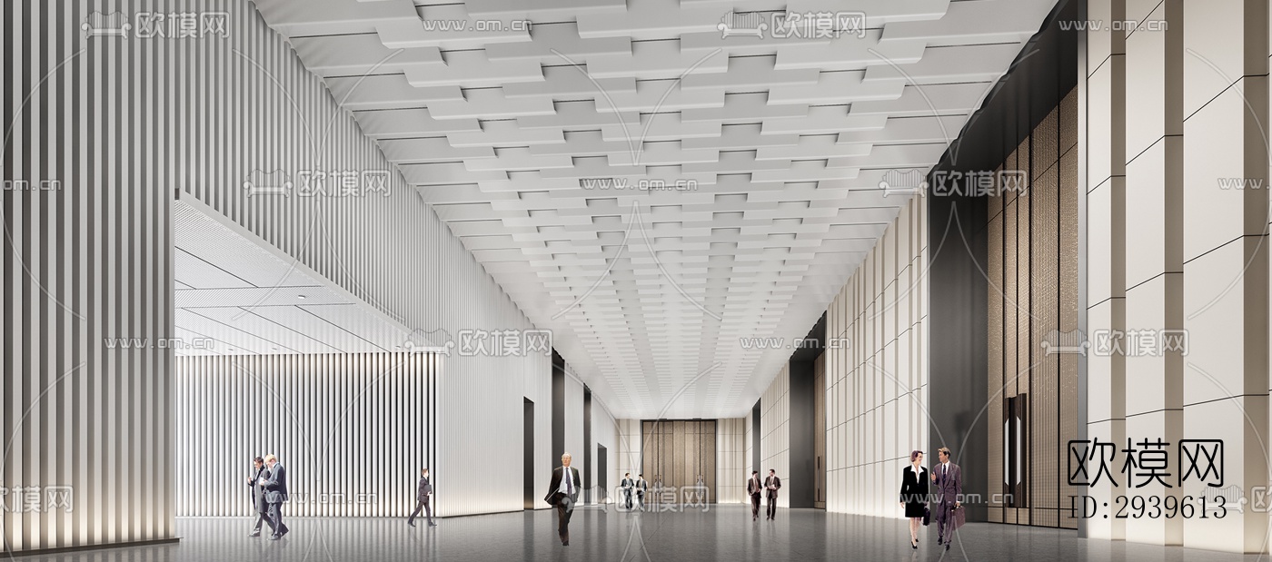 现代酒店民宿效果图下载（渲染图7）