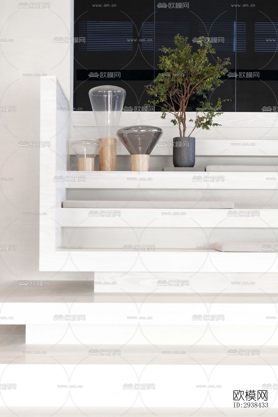 新中式售楼处效果图下载（渲染图13）