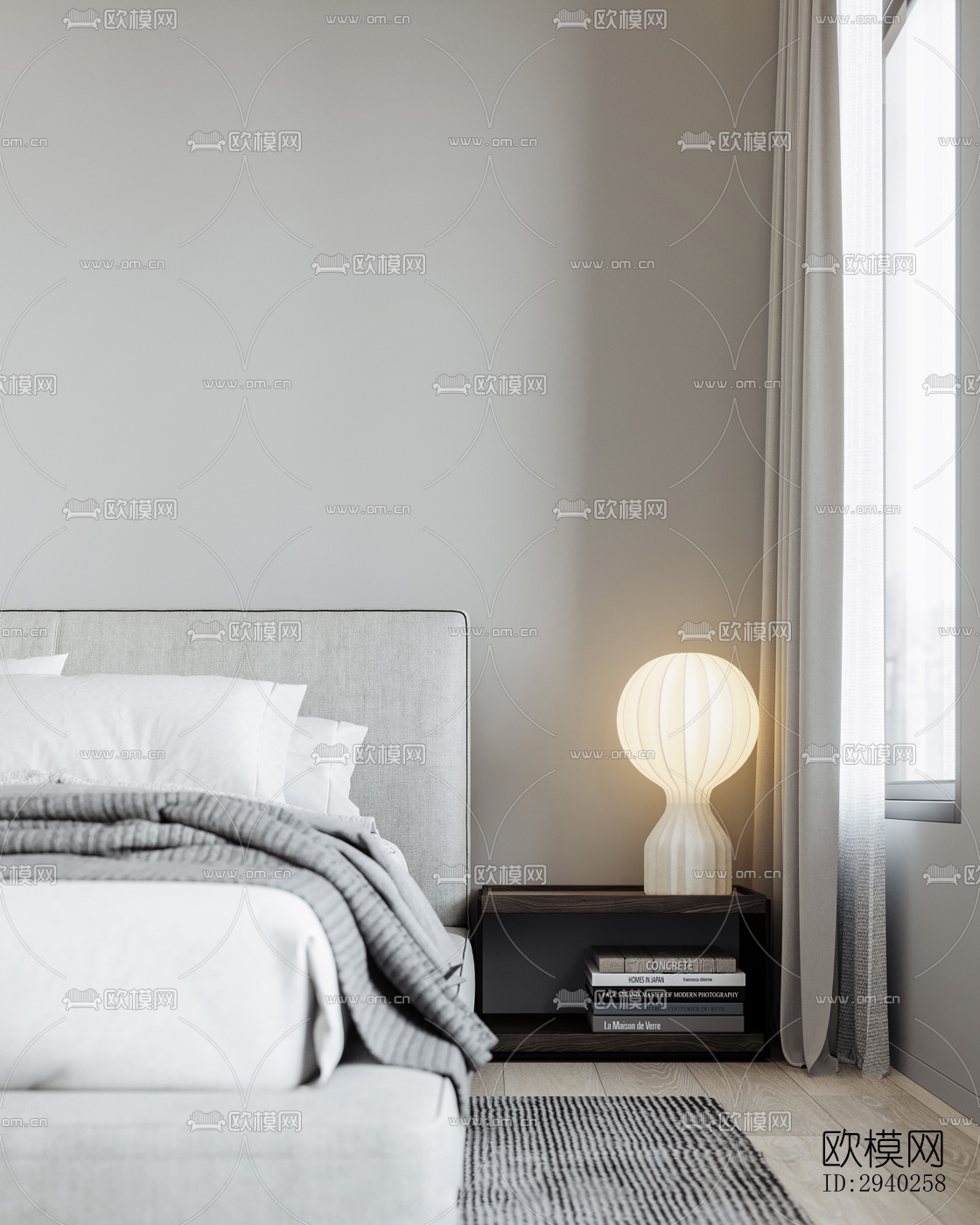 现代平层效果图下载（渲染图15）