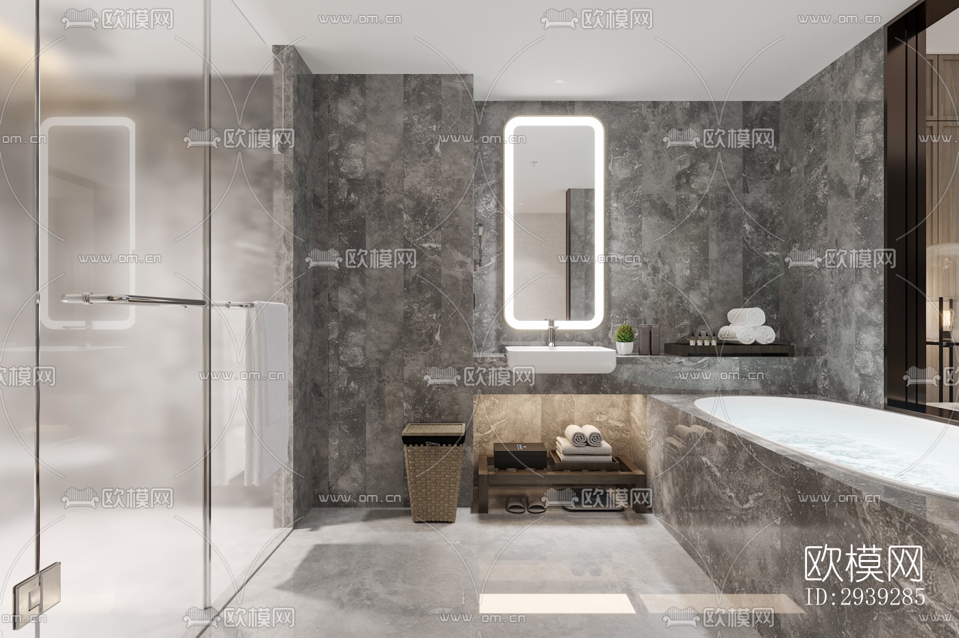 新中式酒店民宿效果图下载（渲染图4）