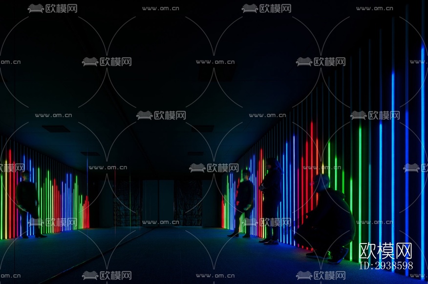 工业风展览展厅效果图下载(渲染图17)