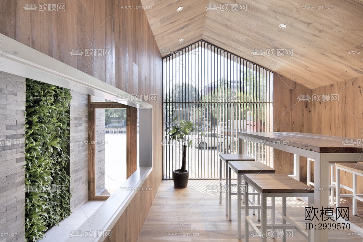 现代酒店民宿效果图下载（渲染图7）