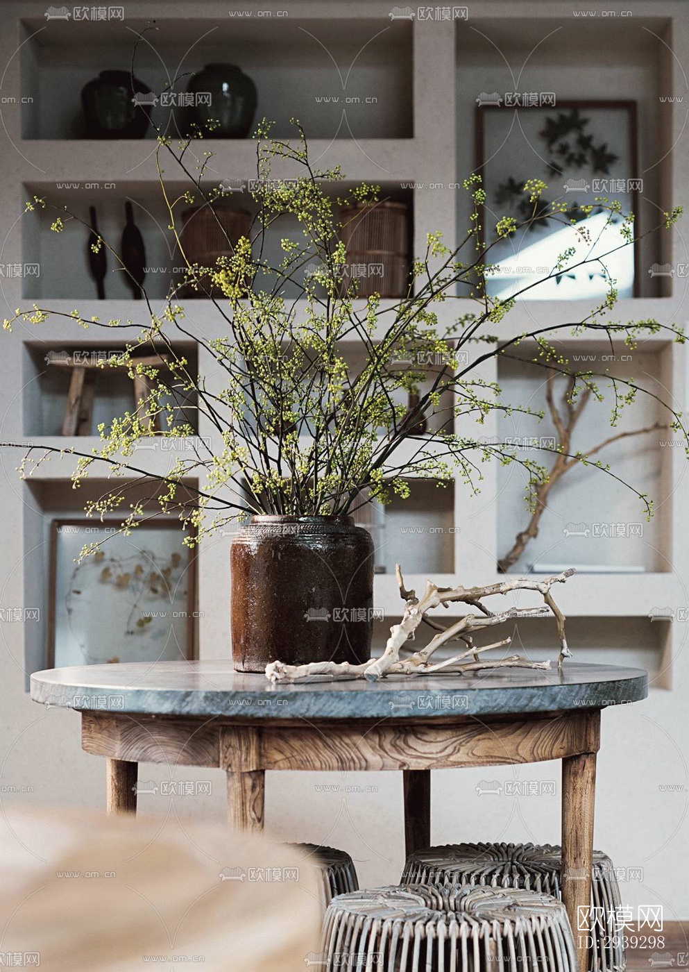 新中式酒店民宿效果图下载（渲染图18）